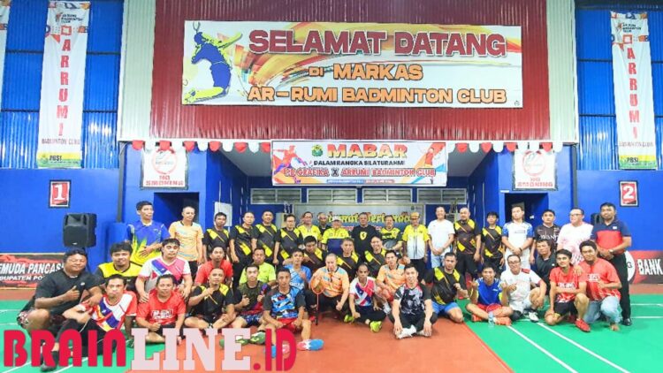 Mabar Seru, PB Grafika Gorontalo dan PB Ar-Rumi Pohuwato Bersatu Membangun Bulu Tangkis Gorontalo