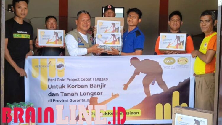 Pani Gold Project Serahkan Bantuan Kemanusiaan untuk Korban Banjir dan Longsor di Gorontalo
