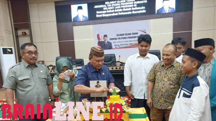 DPRD Pohuwato Rayakan Ulang Tahun Prabowo Subianto ke-73