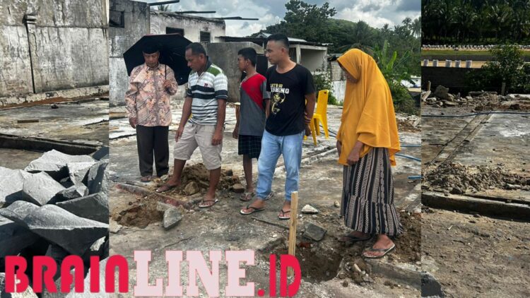 Tokoh Penambang Bangun Dua Rumah untuk Korban Kebakaran di Buntulia Tengah