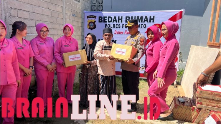 Bakti Sosial Hari Bhayangkara, Polres Pohuwato Bedah Rumah Tak Layak Huni