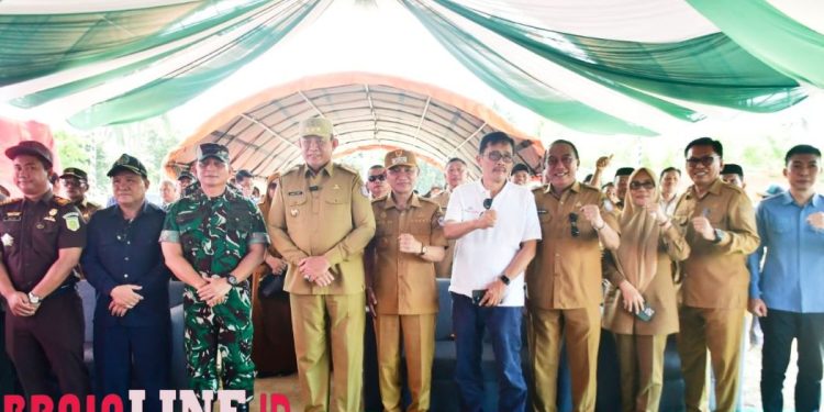 Ketua DPRD Pohuwato Hadiri Ground Breaking Cetak Sawah Baru di Randangan