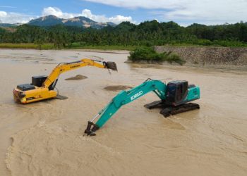 Gotong Royong Penambang, Normalisasi Sungai BuntuliaMasuk Hari Ketujuh