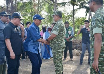 Pangdam XIII/Merdeka Tinjau Lokasi Cetak Sawah di Randangan