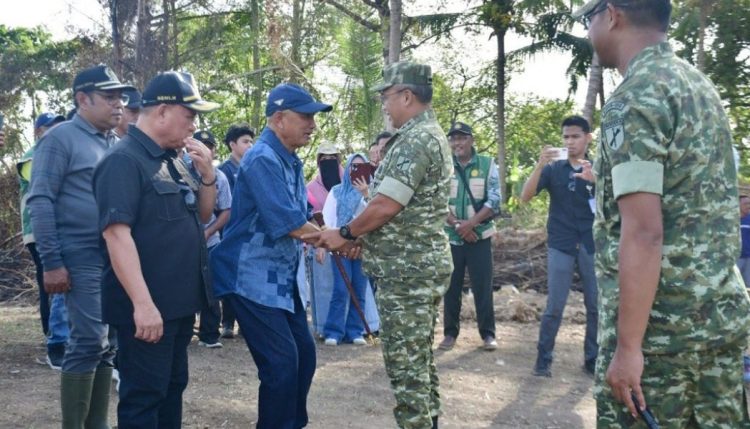 Pangdam XIII/Merdeka Tinjau Lokasi Cetak Sawah di Randangan
