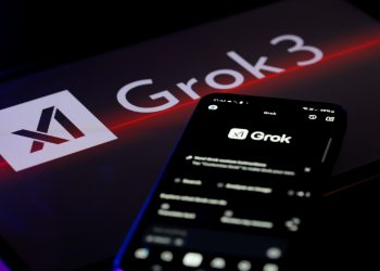Ilustrasi AI Grok dan kripto